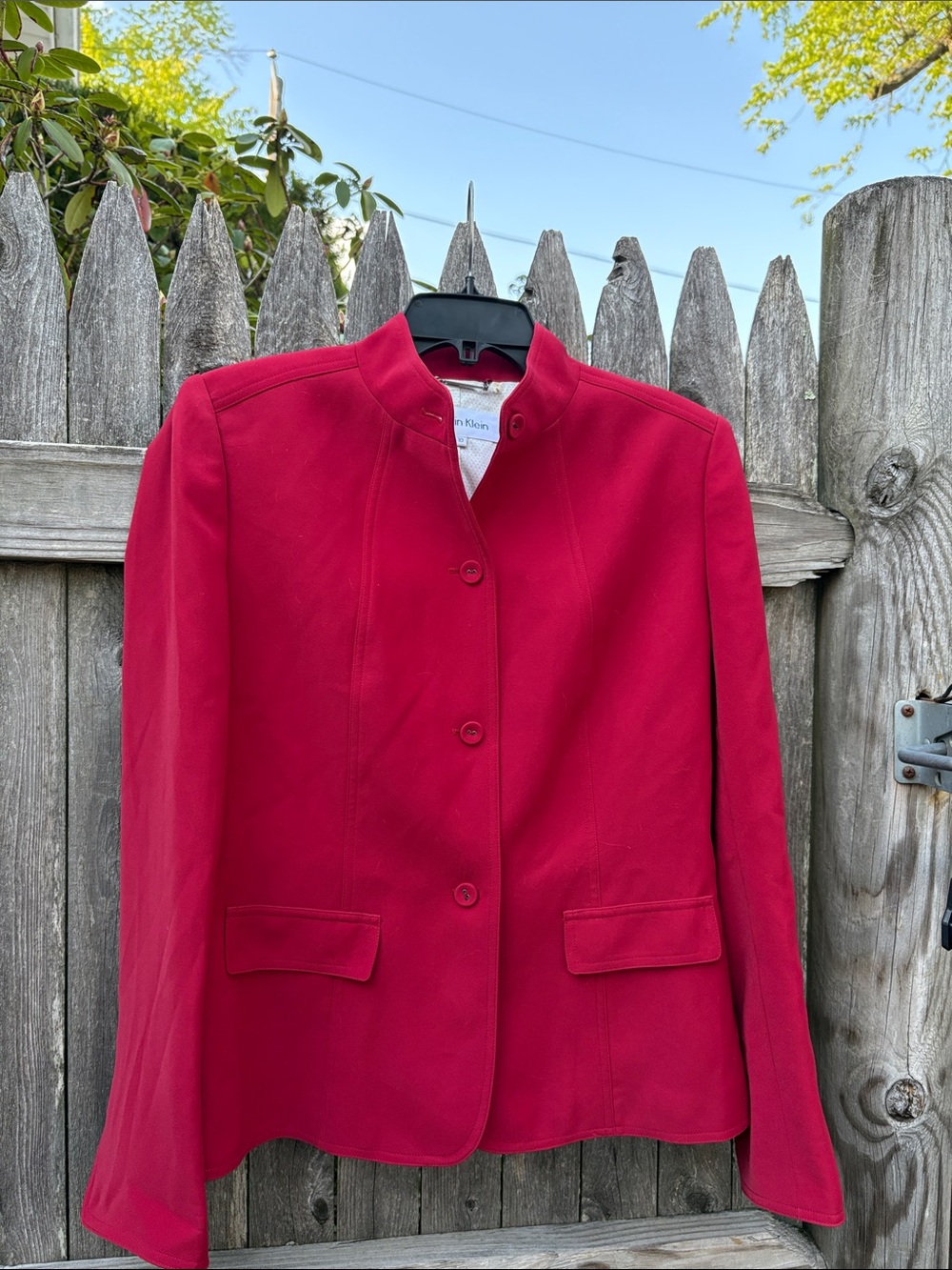 Calvin Klein size 10 red blazer!